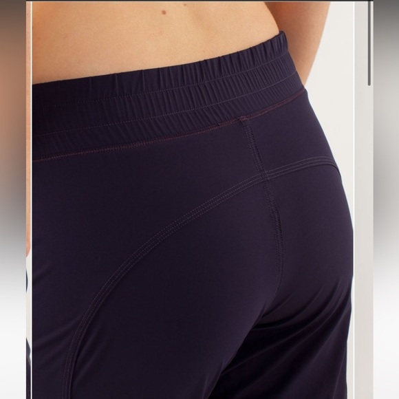 Lululemon Run: Dog Runner Pant Rulu Stretch Glyde W5721S Black Swan Size 4 - Picture 6 of 16